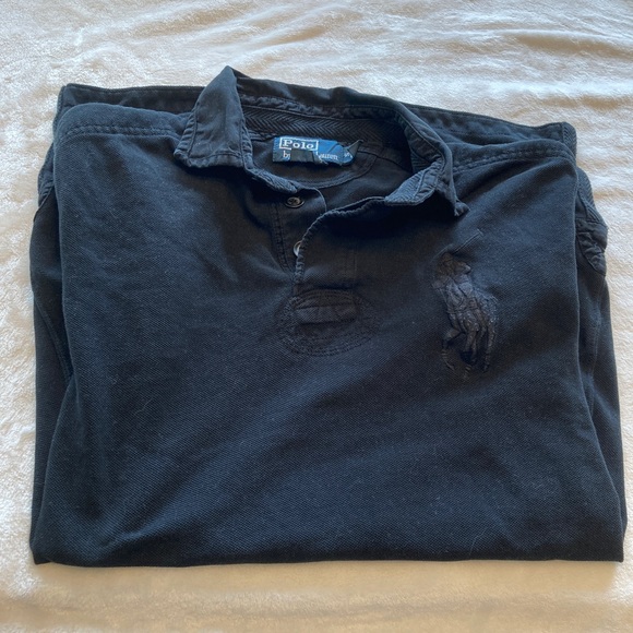 Mens Polo Ralph Lauren Black Polo Shirt. Size Small. - Picture 1 of 3